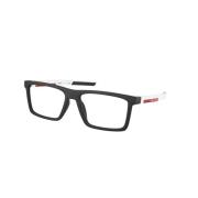 Prada Stiliga Glasögon Linea Rossa PS 02Qv Black, Herr