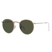 Ray-Ban Retro Runda Metall Solglasögon Brown, Unisex