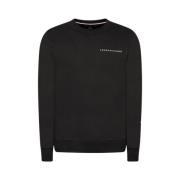 Tommy Hilfiger Herr Bomull Regular Fit Sweatshirt Black, Herr