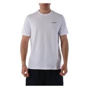 Armani Exchange Bomull T-shirt med logotyp White, Herr