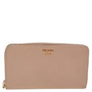 Prada Vintage Pre-owned Laeder plnbcker Beige, Dam