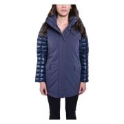 Colmar Parka med avtagbar huva Blue, Dam