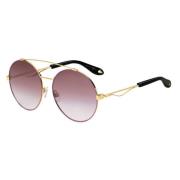 Givenchy Stiliga solglasögon med rosa gradientglas Yellow, Dam