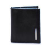 Piquadro Kreditkortshållare Läder Tyg Black, Unisex