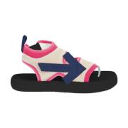 Off White Neopren- och mockasandaler Multicolor, Dam