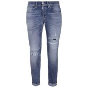 Dondup George Denim Jeans med Distressed Detaljer Blue, Dam