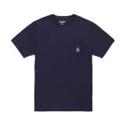 RefrigiWear Bomull T-shirt med Logoficka Blue, Herr