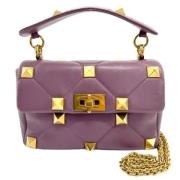 Valentino Vintage Pre-owned Laeder shoppers Purple, Dam