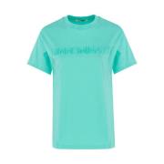 Hinnominate Präglad Bomull Jersey T-shirt Green, Dam