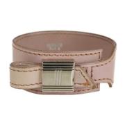 Hermès Vintage Pre-owned Laeder armband Pink, Dam