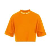 Pharmacy Industry Casual T-shirt med broderat logotyp Orange, Dam