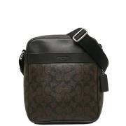Coach Pre-owned Pre-owned Canvas axelremsvskor Brown, Dam