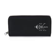 Calvin Klein Zip Around Plånbok Black, Unisex