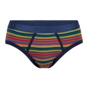 Gallo Gröna bomullsbriefs med flerfärgade ränder Multicolor, Herr