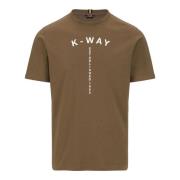 K-Way T-Shirts Brown, Herr