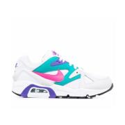 Nike Struktur Sneakers Vit Hyper Rosa White, Dam