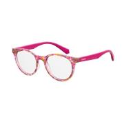 Polaroid Glasögon med Plastbåge i Havana Rosa Multicolor, Unisex