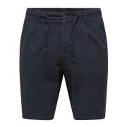 Only & Sons Chino Shorts Ultimat Komfort Stil Blue, Herr