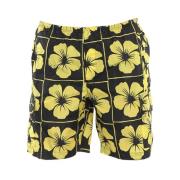 Palm Angels Blommig Shorts - Kläder - Gul/Svart Multicolor, Herr
