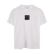Givenchy Vit T-shirt med 4G Stars logo White, Herr