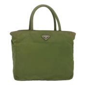 Prada Vintage Pre-owned Nylon prada-vskor Green, Dam