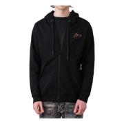 Gaëlle Paris Herr Zip Hoodie med Brodyr Black, Herr