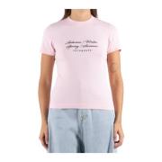 Vetements Tryckt Dam T-shirt Pink, Dam