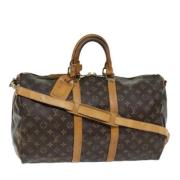 Louis Vuitton Vintage Pre-owned Canvas handvskor Brown, Dam