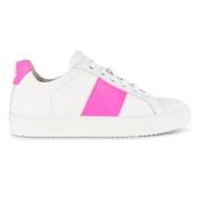 National Standard Handgjorda Neon Pink Sneakers Multicolor, Dam