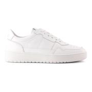 National Standard Handgjorda Vita Monokroma Sneakers White, Herr