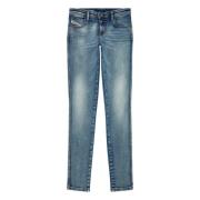 Diesel Skinny Jeans - 2015 Babhila Blue, Dam