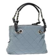 Prada Vintage Pre-owned Tyg prada-vskor Blue, Dam