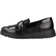 Geox Stiliga Loafers för Kvinnor Black, Dam