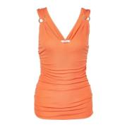 Versace Pre-owned Pre-owned Tyg toppar Orange, Dam