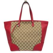 Gucci Vintage Pre-owned Canvas totevskor Beige, Dam