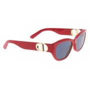 Dior Stiliga solglasögon med unik design Red, Unisex