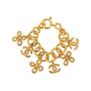 Chanel Vintage Pre-owned Metall armband Yellow, Dam