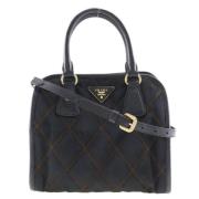 Prada Vintage Pre-owned Tyg prada-vskor Black, Dam