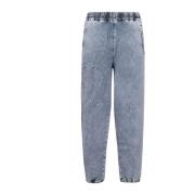 Diesel Blå Denim Elastisk Midje Jeans Blue, Herr