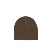 Rick Owens Räfflad ullberet i khaki grön Brown, Herr