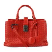 Bottega Veneta Vintage Pre-owned Laeder totevskor Red, Dam