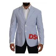 Dsquared2 Blårandig Formell Blazer Jacka Blue, Herr