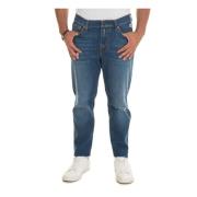 Roy Roger's Sten Tvättade Jeans med Skärningar Blue, Herr