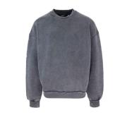 Axel Arigato Oversized Tröja Ribbad Bomull Gray, Herr