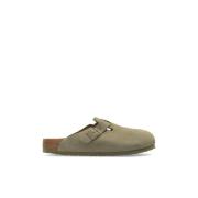 Birkenstock Suedetofflor Boston BS Green, Herr