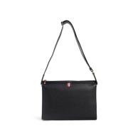 Thom Browne Svart Crossbody Dokumenthållare med Remdetalj Black, Herr