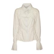 Weili Zheng Vit Skjorta Elegant Stil White, Dam