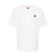 Kenzo Blomsterpatch Crew Neck T-shirt White, Herr