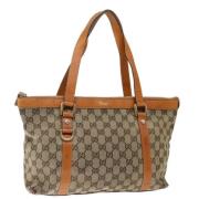 Gucci Vintage Pre-owned Canvas handvskor Beige, Dam