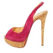 Christian Louboutin Pre-owned Pre-owned Mocka klackskor Pink, Dam